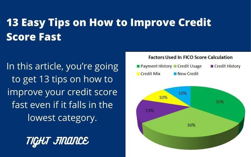 Tips on how to improve credit score
