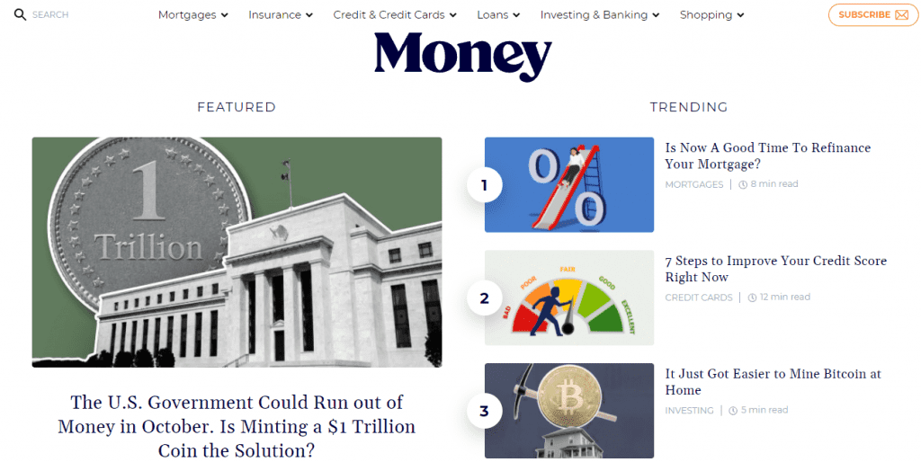 Money.com screenshot