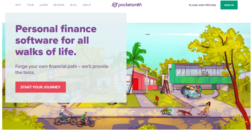 Pocketsmith budgeting app