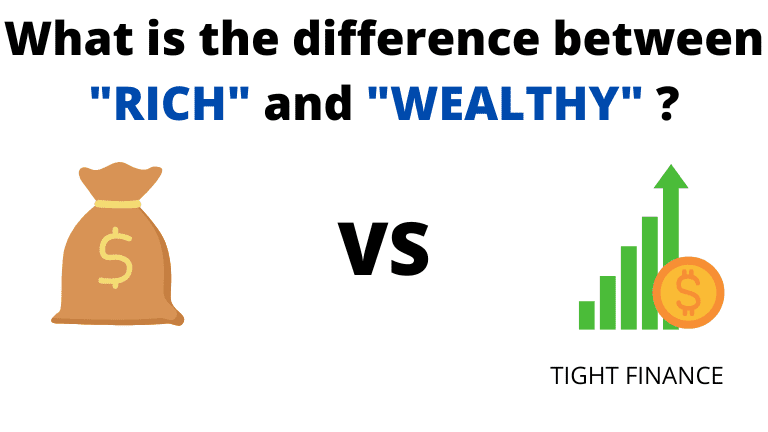 difference between rich and wealthy