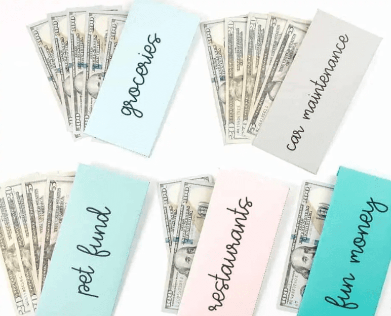 cash envelopes for envelope system budgeting 