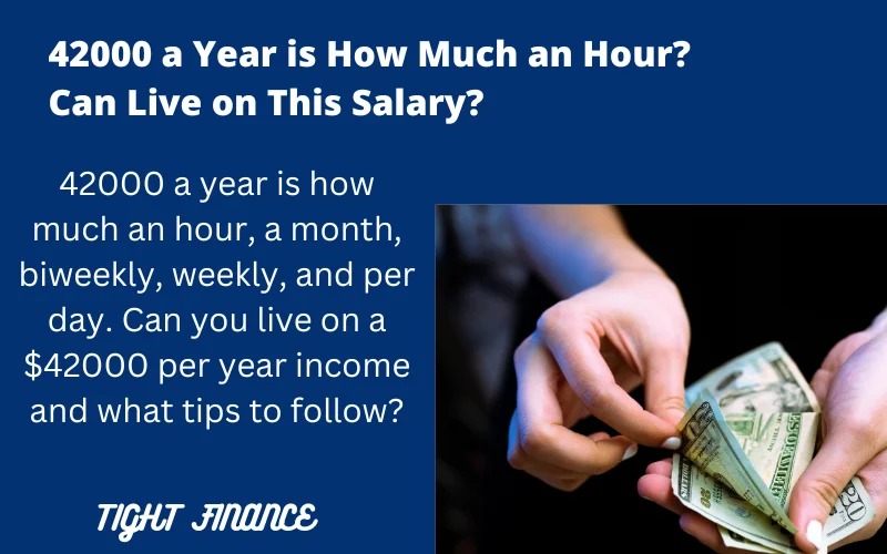 42000 a year is how much an hour and how to live on $42000 per year salary.