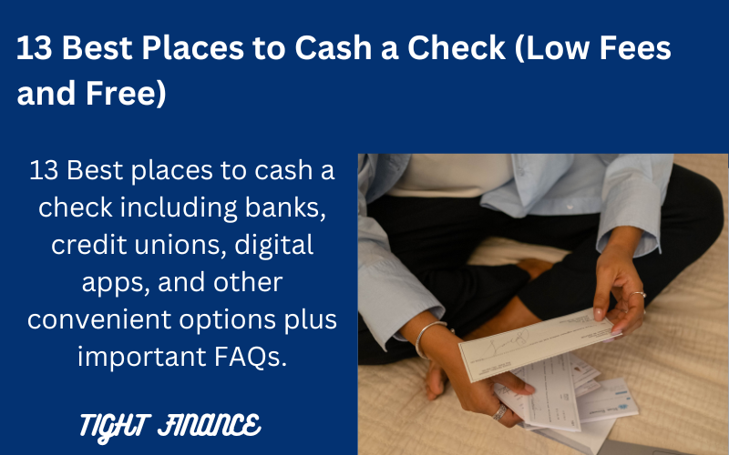 Where to cash a check?