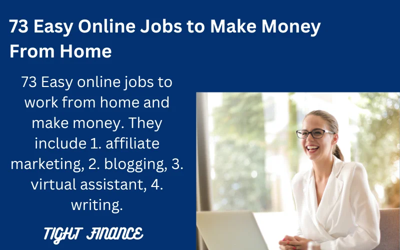 73 Easy online jobs to make money