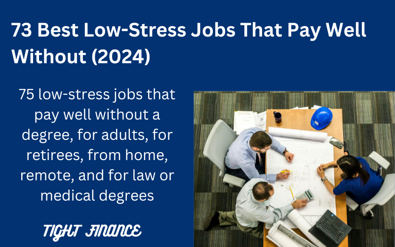 Low-stress jobs that pay well